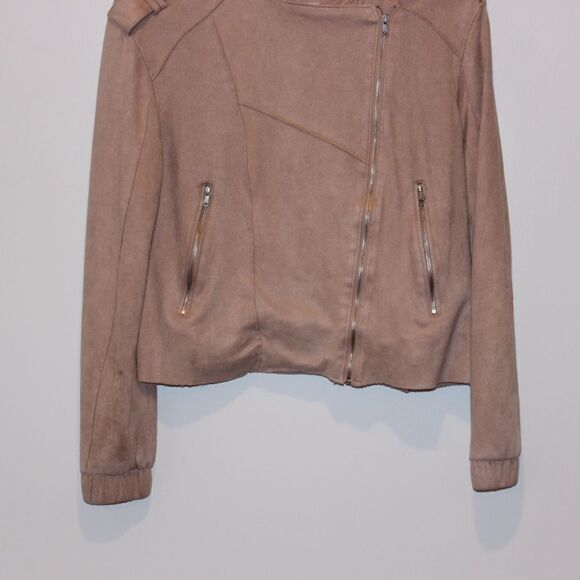 BLANKNYC suede moto  Jacket dusty pink Women Size XS - Picture 4 of 9